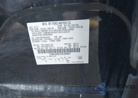 2015 Lincoln Mkt Livery from USA, damaged, VIN 2LMHJ5NK5FBL00907